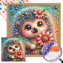 Load image into Gallery viewer, Cute Hedgehog 30*30CM(Picture) Full AB Round Drill Diamond Painting
