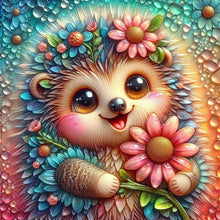 Load image into Gallery viewer, Cute Hedgehog 30*30CM(Picture) Full AB Round Drill Diamond Painting
