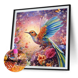 Hummingbird 30*30CM(Picture) Full AB Round Drill Diamond Painting