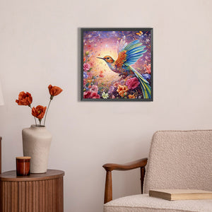 Hummingbird 30*30CM(Picture) Full AB Round Drill Diamond Painting