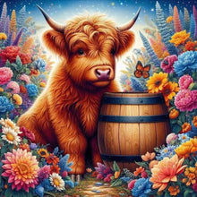 Load image into Gallery viewer, Highland Cattle 30*30CM(Picture) Full AB Round Drill Diamond Painting
