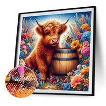 Load image into Gallery viewer, Highland Cattle 30*30CM(Picture) Full AB Round Drill Diamond Painting
