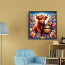 Load image into Gallery viewer, Highland Cattle 30*30CM(Picture) Full AB Round Drill Diamond Painting
