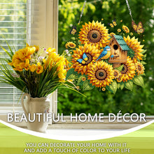 Load image into Gallery viewer, Acrylic 2D Flat DIY Sunflower Hanging Diamond Art Kits Wall Door Decoration
