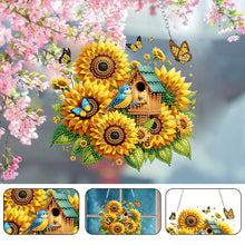 Load image into Gallery viewer, Acrylic 2D Flat DIY Sunflower Hanging Diamond Art Kits Wall Door Decoration
