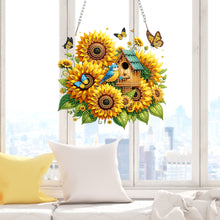 Load image into Gallery viewer, Acrylic 2D Flat DIY Sunflower Hanging Diamond Art Kits Wall Door Decoration
