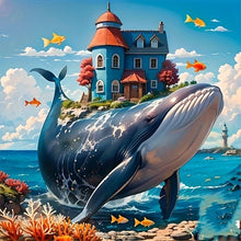 Load image into Gallery viewer, House On A Whale 40*40CM(Picture) Full AB Round Drill Diamond Painting
