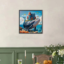 Load image into Gallery viewer, House On A Whale 40*40CM(Picture) Full AB Round Drill Diamond Painting
