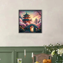 Load image into Gallery viewer, Small Bridge Pavilion 40*40CM(Picture) Full AB Round Drill Diamond Painting
