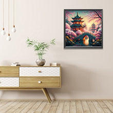 Load image into Gallery viewer, Small Bridge Pavilion 40*40CM(Picture) Full AB Round Drill Diamond Painting
