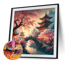 Load image into Gallery viewer, Small Bridge Pavilion 40*40CM(Picture) Full AB Round Drill Diamond Painting
