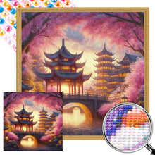 Load image into Gallery viewer, Small Bridge Pavilion 40*40CM(Picture) Full AB Round Drill Diamond Painting
