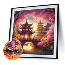 Load image into Gallery viewer, Small Bridge Pavilion 40*40CM(Picture) Full AB Round Drill Diamond Painting
