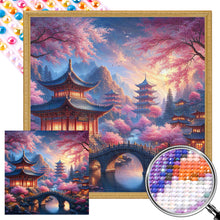 Load image into Gallery viewer, Small Bridge Pavilion 40*40CM(Picture) Full AB Round Drill Diamond Painting
