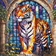 Load image into Gallery viewer, Tiger 50*50CM(Canvas) Full Round Drill Diamond Painting
