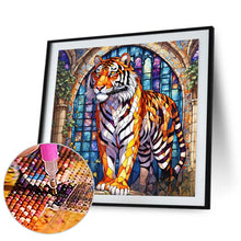 Load image into Gallery viewer, Tiger 50*50CM(Canvas) Full Round Drill Diamond Painting
