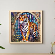 Load image into Gallery viewer, Tiger 50*50CM(Canvas) Full Round Drill Diamond Painting
