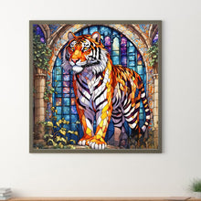 Load image into Gallery viewer, Tiger 50*50CM(Canvas) Full Round Drill Diamond Painting
