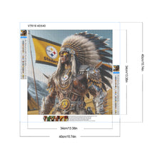 Load image into Gallery viewer, Indian Men Vs. Pittsburgh Steelers 40*40CM(Canvas) Full Round Drill Diamond Painting
