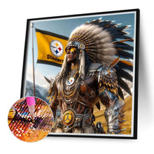 Load image into Gallery viewer, Indian Men Vs. Pittsburgh Steelers 40*40CM(Canvas) Full Round Drill Diamond Painting
