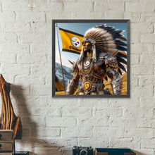 Load image into Gallery viewer, Indian Men Vs. Pittsburgh Steelers 40*40CM(Canvas) Full Round Drill Diamond Painting
