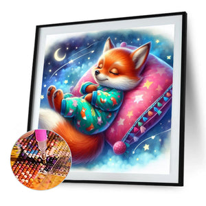 Sleeping Little Fox 30*30CM(Picture) Full Square Drill Diamond Painting