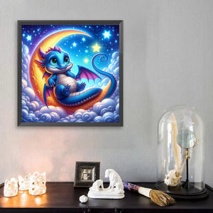 Moonlight Dragon 30*30CM(Picture) Full Square Drill Diamond Painting