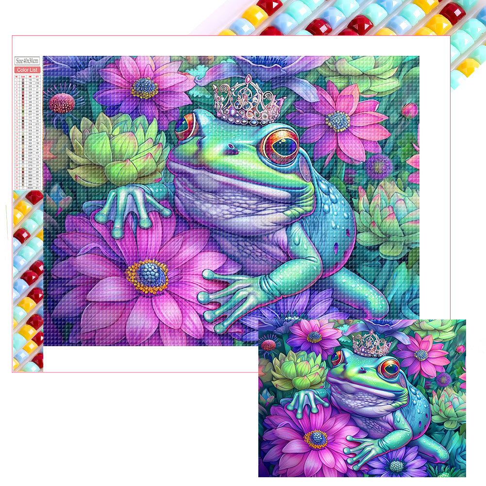 Frog 40*30CM(Picture) Full Square Drill Diamond Painting