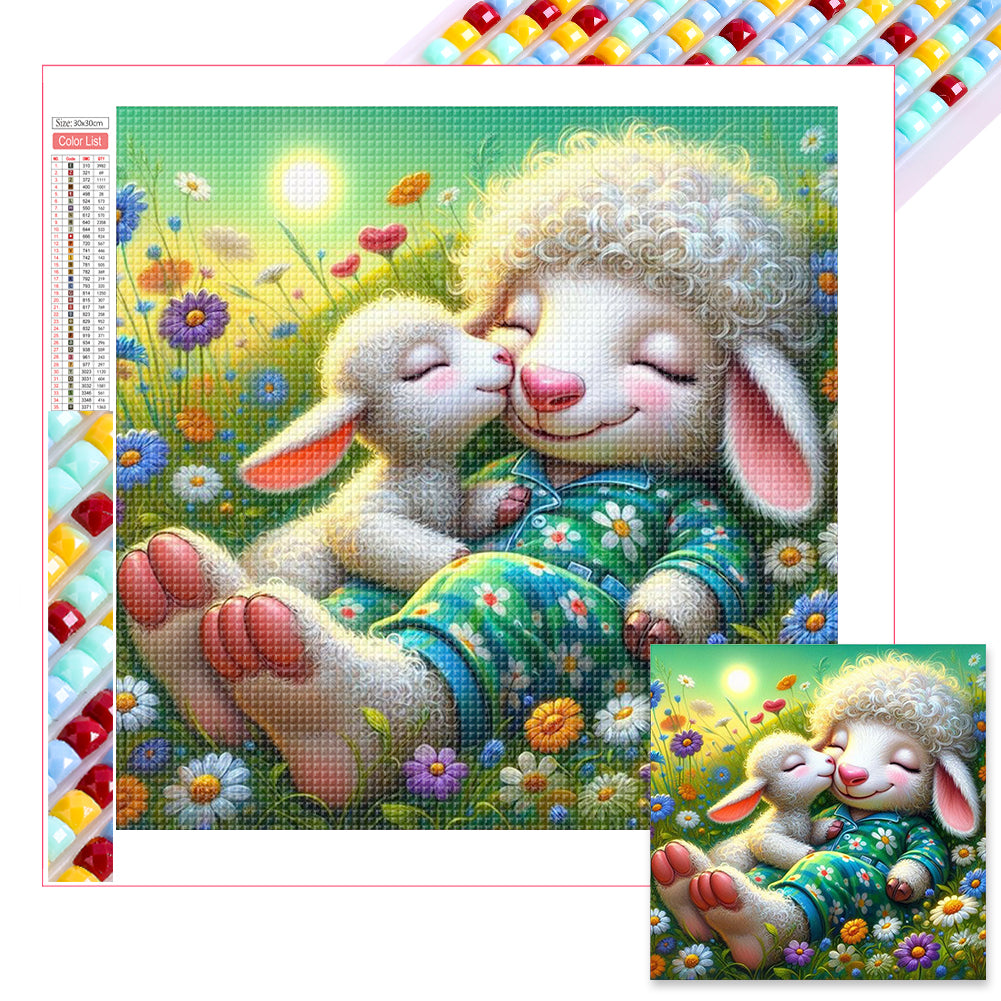 Sheep 30*30CM(Picture) Full Square Drill Diamond Painting