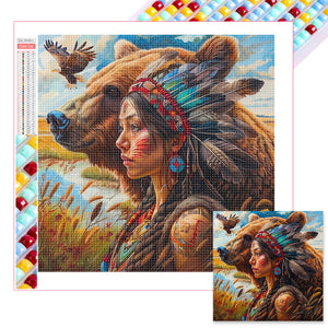 Big Bear 30*30CM(Picture) Full Square Drill Diamond Painting