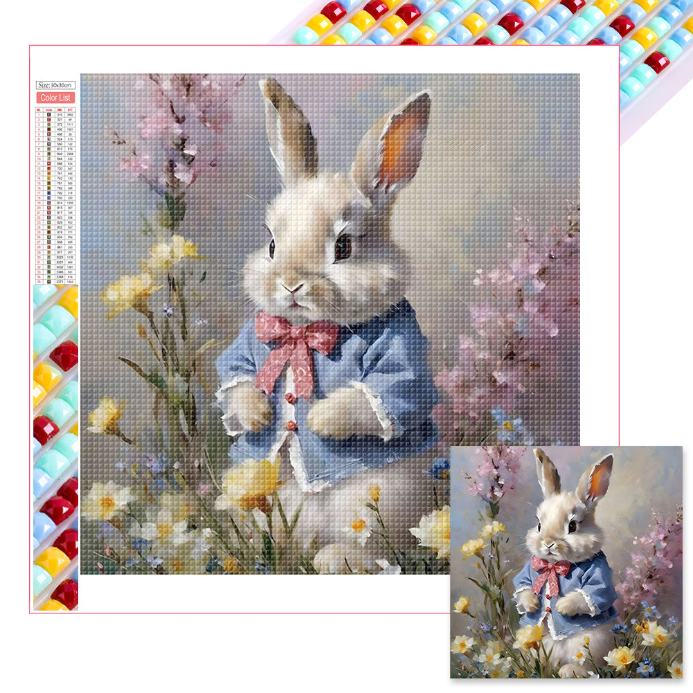 Rabbit 30*30CM(Picture) Full Square Drill Diamond Painting