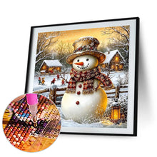 Load image into Gallery viewer, Snowman 30*30CM(Canvas) Full Round Drill Diamond Painting
