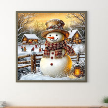 Load image into Gallery viewer, Snowman 30*30CM(Canvas) Full Round Drill Diamond Painting
