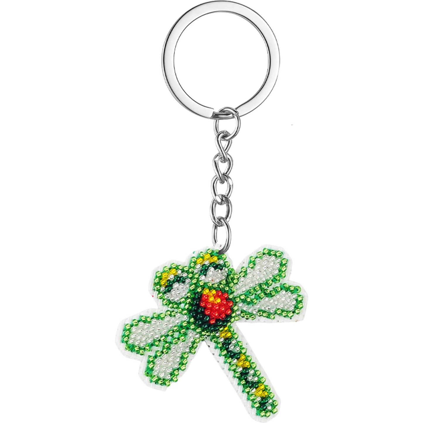 Dragonfly Beaded Counted Cross Stitch Ornament Kit for Adults Beginners