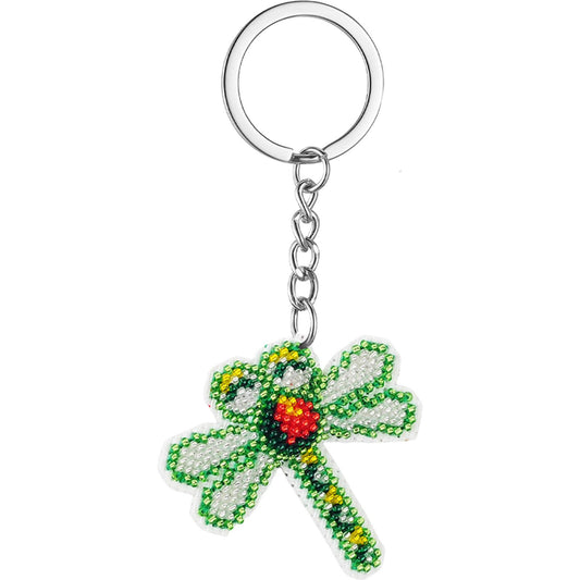 Dragonfly Beaded Counted Cross Stitch Ornament Kit for Adults Beginners