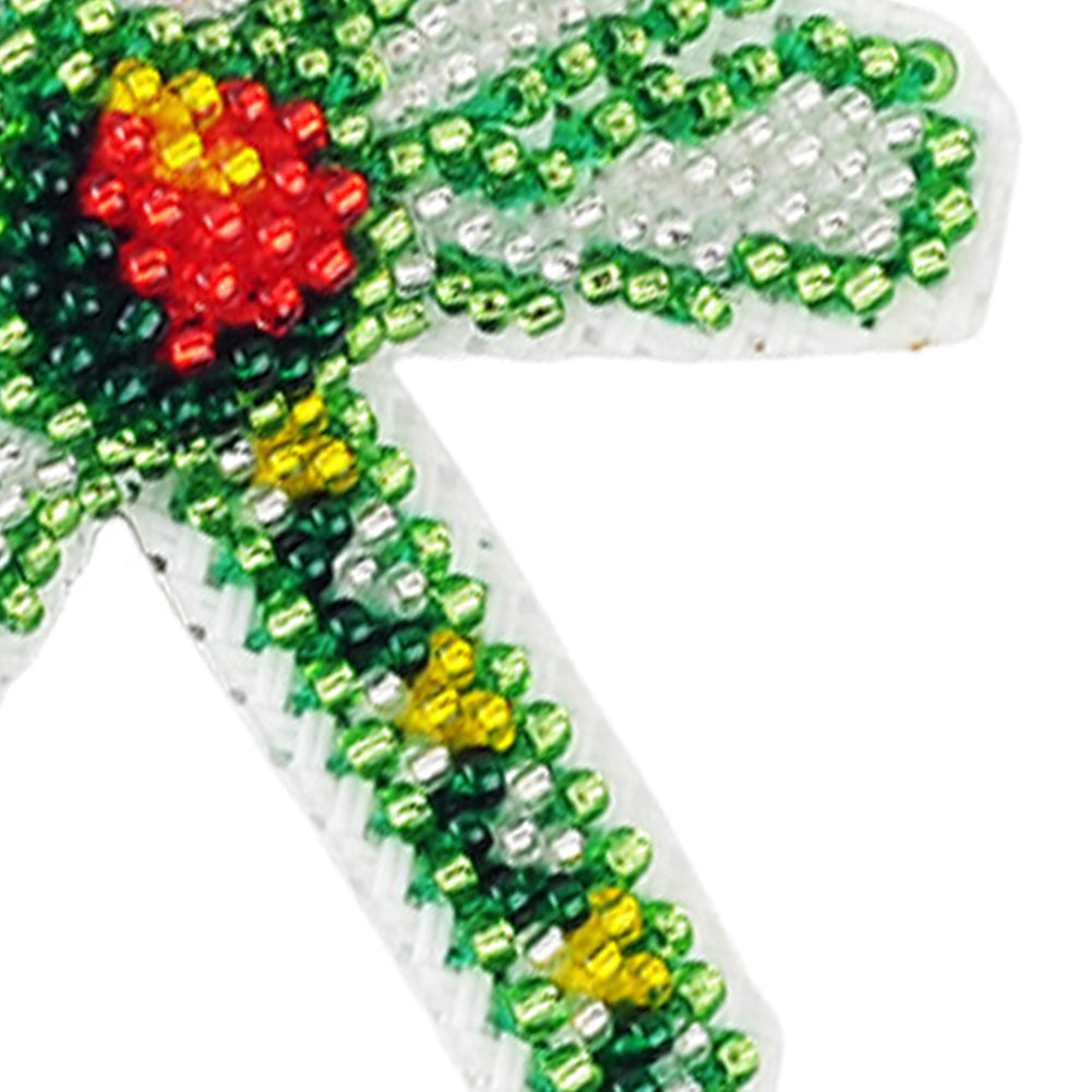 Dragonfly Beaded Counted Cross Stitch Ornament Kit for Adults Beginners