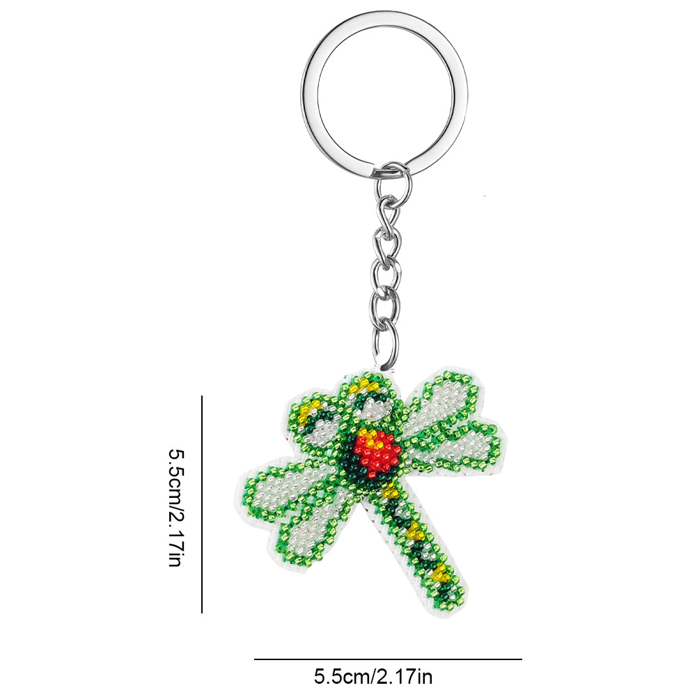 Dragonfly Beaded Counted Cross Stitch Ornament Kit for Adults Beginners