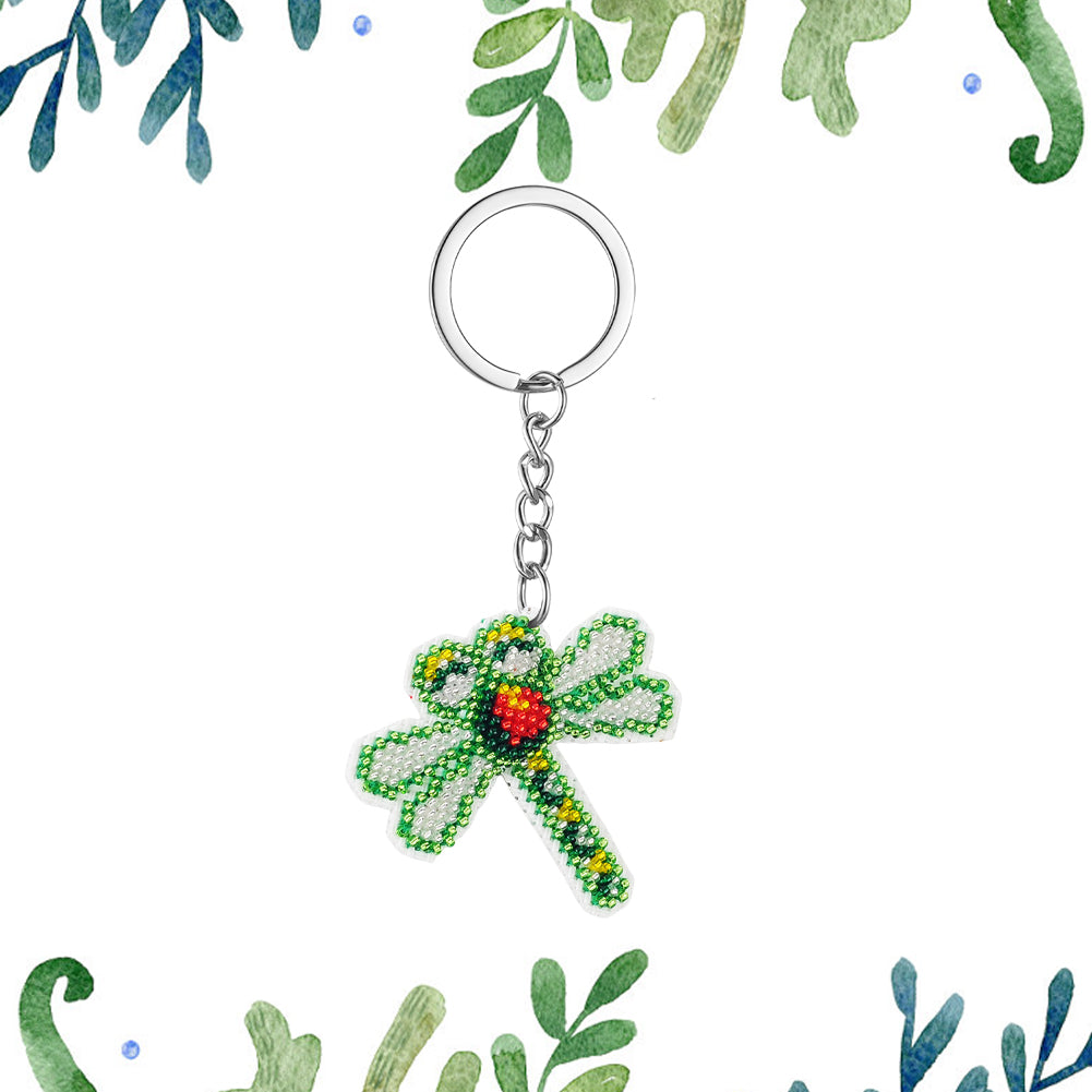 Dragonfly Beaded Counted Cross Stitch Ornament Kit for Adults Beginners