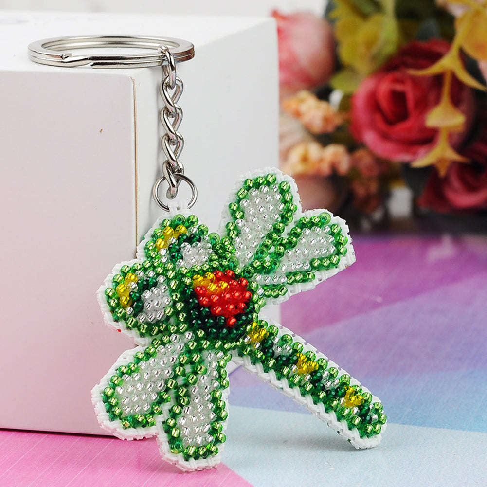 Dragonfly Beaded Counted Cross Stitch Ornament Kit for Adults Beginners