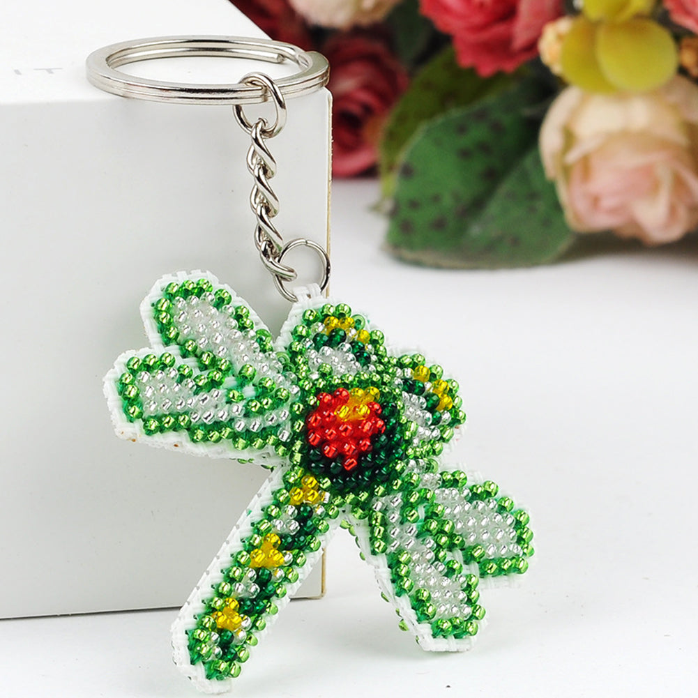 Dragonfly Beaded Counted Cross Stitch Ornament Kit for Adults Beginners