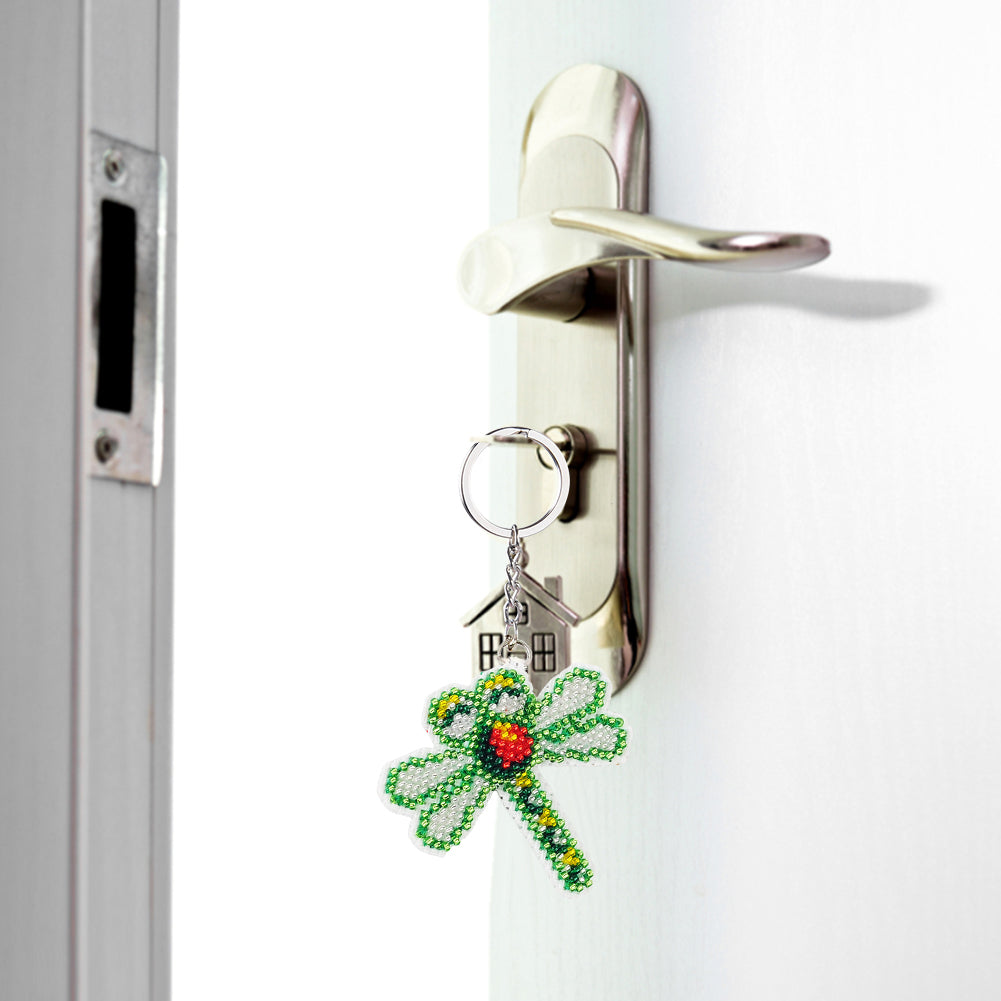 Dragonfly Beaded Counted Cross Stitch Ornament Kit for Adults Beginners
