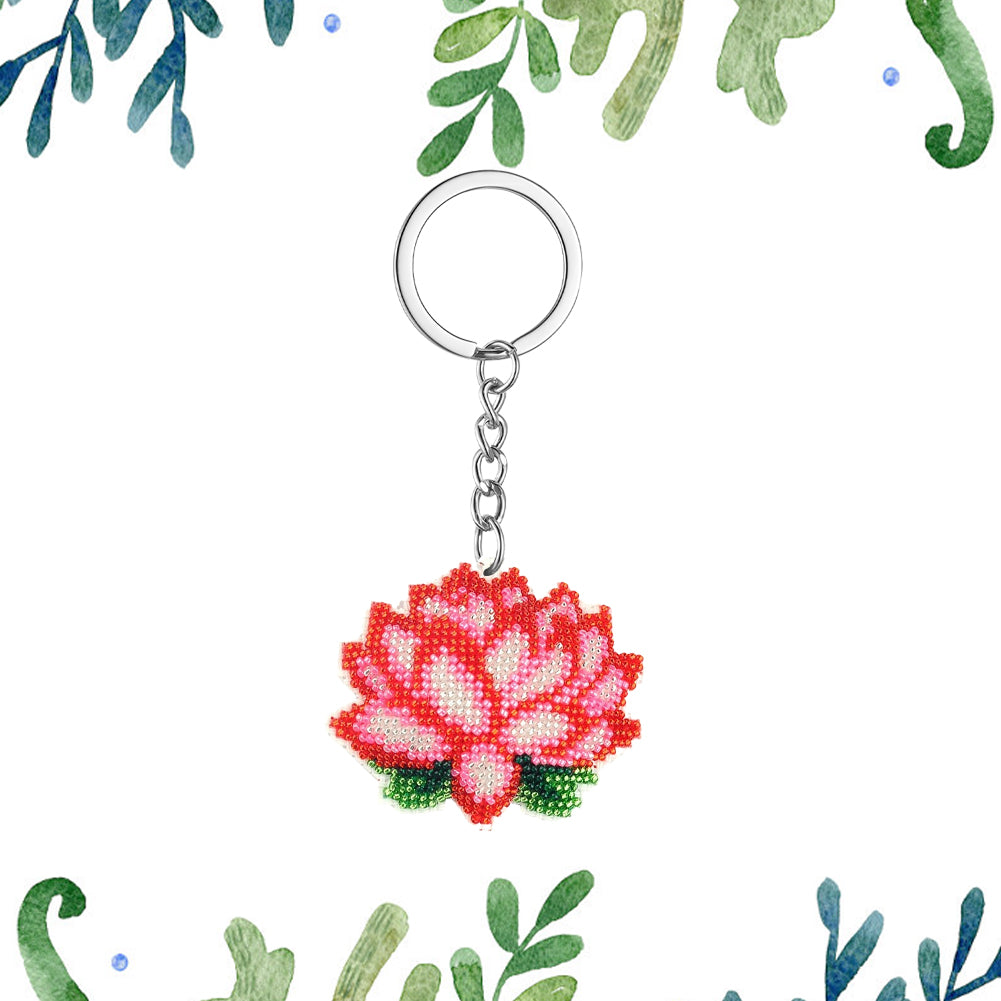 Lotus Beaded Counted Cross Stitch Ornament Kit for Adults Beginners