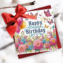 Load image into Gallery viewer, 6PCS DIY Birthday Wishes Diamond Art Greeting Cards Congratulations Cards &amp; Gift
