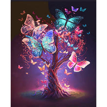 Load image into Gallery viewer, Butterfly Tree 40*50CM(Picture) Full AB Round Drill Diamond Painting
