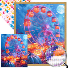 Load image into Gallery viewer, Jack-O&#39;-Lantern Ferris Wheel 40*50CM(Picture) Full AB Round Drill Diamond Painting
