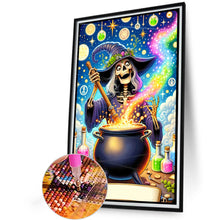 Load image into Gallery viewer, Skeleton Witch Brewing Medicine 40*60CM(Picture) Full AB Round Drill Diamond Painting
