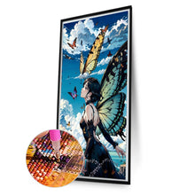 Load image into Gallery viewer, Butterfly Girl 40*70CM(Picture) Full AB Round Drill Diamond Painting
