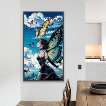 Load image into Gallery viewer, Butterfly Girl 40*70CM(Picture) Full AB Round Drill Diamond Painting
