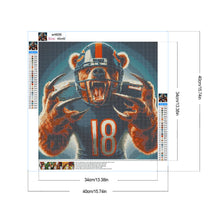 Load image into Gallery viewer, Chicago Bears 40*40CM(Canvas) Full Round Drill Diamond Painting
