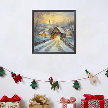 Load image into Gallery viewer, Snow Village 30*30CM(Canvas) Full Round Drill Diamond Painting
